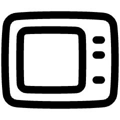 Microwave Icon from Plump Line Set