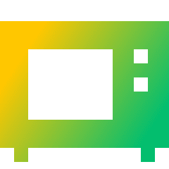 Microwave Icon from Sharp Gradient Set