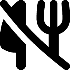 No Food Allowed Icon from Flex Solid Set