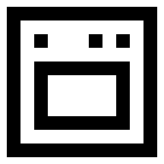 Oven Icon from Sharp Line Set