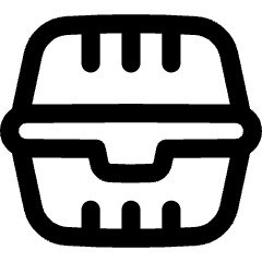 Plastic Food Container Icon from Flex Line Set