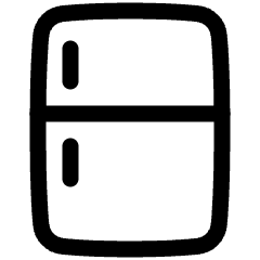 Refrigerator Icon from Plump Line Set