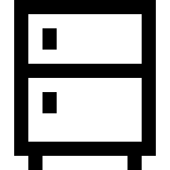 Refrigerator Icon from Sharp Line Set