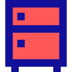 Refrigerator Icon from Sharp Pop Set