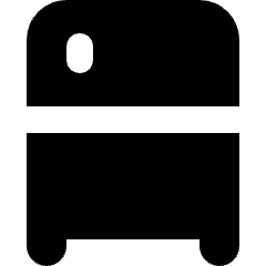 Refrigerator Icon from Micro Solid Set