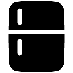 Refrigerator Icon from Plump Solid Set