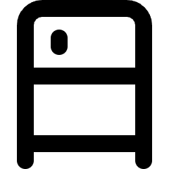 Refrigerator Icon from Micro Line Set
