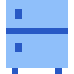 Refrigerator Icon from Sharp Flat Set