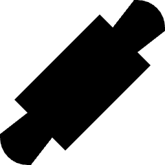 Roller Icon from Sharp Solid Set