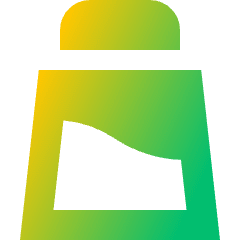 Salt Bottle Icon from Sharp Gradient Set
