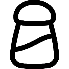 Salt Bottle Icon from Flex Line Set