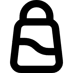 Salt Bottle Icon from Micro Line Set