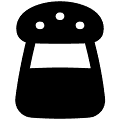 Salt Bottle Icon from Plump Solid Set