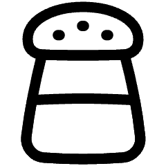 Salt Bottle Icon from Plump Line Set