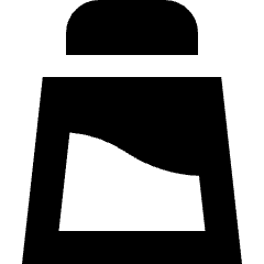 Salt Bottle Icon from Sharp Solid Set