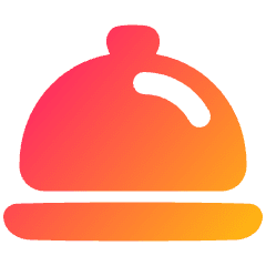Serving Dome Icon from Plump Gradient Set