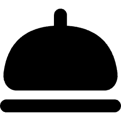 Serving Dome Icon from Flex Solid Set