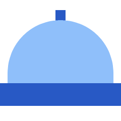 Serving Dome Icon from Sharp Flat Set
