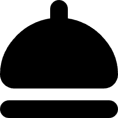 Serving Dome Icon from Micro Solid Set