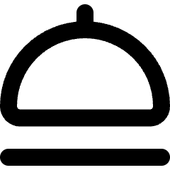 Serving Dome Icon from Micro Line Set