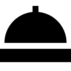 Serving Dome Icon from Sharp Solid Set