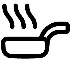 Skillet Icon from Plump Line Set