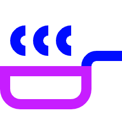 Skillet Icon from Sharp Neon Set