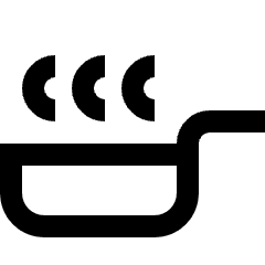 Skillet Icon from Sharp Line Set