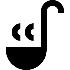 Soup Spoon Icon from Sharp Solid Set