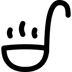 Soup Spoon Icon from Flex Line Set