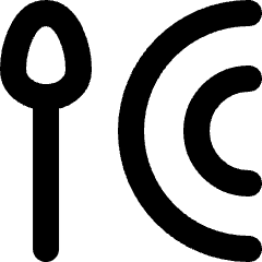 Spoon Plate Icon from Micro Line Set