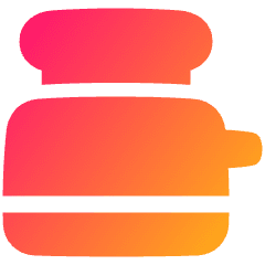 Toaster Icon from Plump Gradient Set
