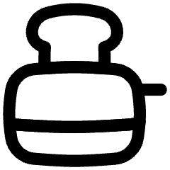 Toaster Icon from Flex Line Set