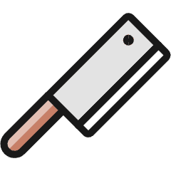 Knife 1 Icon from Ultimate Colors Set