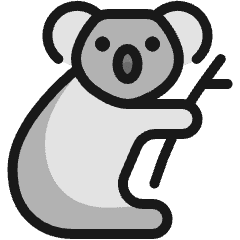 Koala Bamboo Icon from Ultimate Colors Set