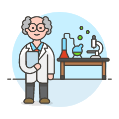 Scientist 2 1 Illustration from UX Colors Set