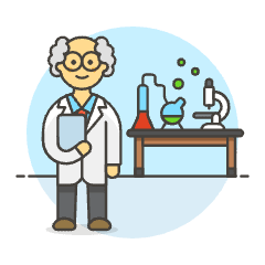 Scientist 2 2 Illustration from UX Colors Set