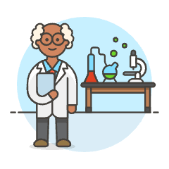 Scientist 2 3 Illustration from UX Colors Set