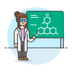 Scientist 3 4 Illustration from UX Colors Set