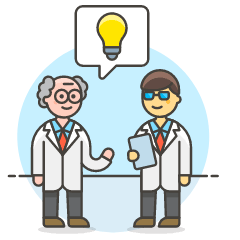 Scientist Brainstorm 2 Illustration from UX Colors Set