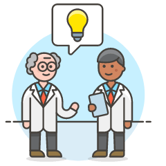 Scientist Brainstorm 3 Illustration from UX Colors Set