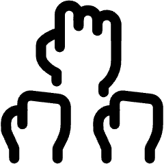 Labor Hands Icon from Ultimate Regular Set