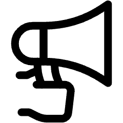 Labor Megaphone Icon from Ultimate Regular Set