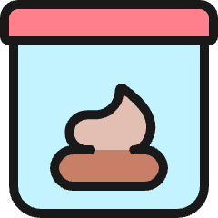 Laboratory Test Stool Cup Icon from Ultimate Colors Set