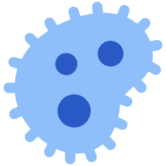 Bacteria Virus Cells Biology Icon from Plump Flat Set