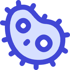 Bacteria Virus Cells Biology Icon from Flex Duo Set