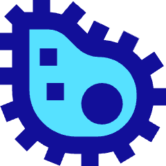 Bacteria Virus Cells Biology Icon from Sharp Pop Set