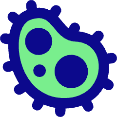 Bacteria Virus Cells Biology Icon from Core Pop Set