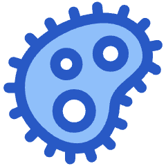 Bacteria Virus Cells Biology Icon from Plump Duo Set