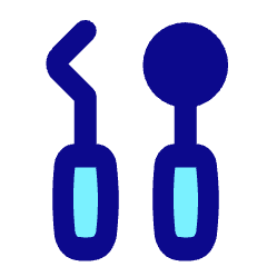 Dentist Dentistry Tools Icon from Plump Pop Set